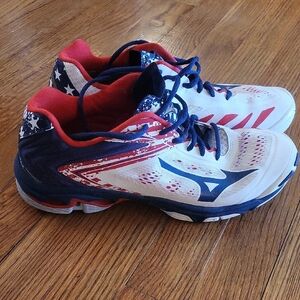 Mizuno Patriotic Red White Blue Sneakers